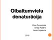 Prezentācija 'Olbaltumvielu denaturācija', 1.