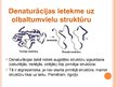 Prezentācija 'Olbaltumvielu denaturācija', 10.