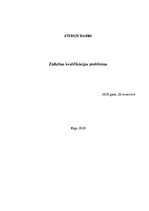 Referāts 'Zādzības kvalifikācijas problēmas', 1.