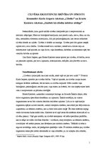 Eseja 'Cilvēka eksistences brīvība un sprosts', 1.