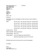 Paraugs 'Business Letter - Quotation', 1.