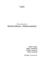 Konspekts 'Akmens laikmets. Sārnates apmente', 1.