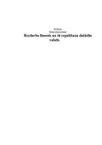 Konspekts 'Bezdarba līmenis un tā regulēšana dažādās valstīs', 1.