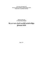 Eseja 'Speciālā pedagoģija', 1.