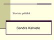 Prezentācija 'Sandra Kalniete - sieviete politikā', 1.