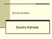 Prezentācija 'Sandra Kalniete - sieviete politikā', 1.