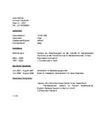 Paraugs 'CV vācu valodā', 1.