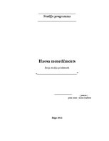 Eseja 'Haosa menedžments', 1.