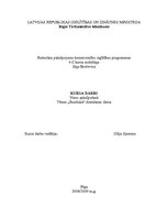 Konspekts 'Galda klājums', 1.