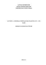 Referāts 'Latviešu Trešās atmodas atspoguļojums plakātos no 1987. līdz 1989.gadam', 1.