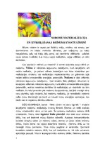 Eseja 'Nodomu materializācija un izveseļošanās brīnums kvantu līmenī', 1.