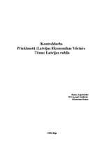 Eseja 'Latvijas rublis', 1.