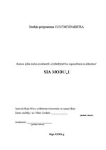 Biznesa plāns 'Biznesa plāns būvuzņēmumam SIA "Moduļi"', 1.