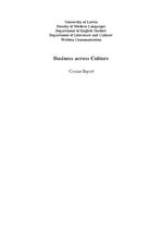 Referāts 'Business Across Culture', 1.