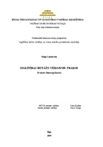 Prakses atskaite 'Izglītības iestāžu vērošanas prakses atskaite', 1.