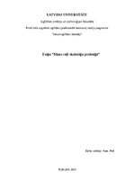 Eseja 'Eseja “Mans ceļš skolotāja profesijā”', 1.