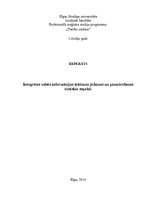 Referāts 'Integrētas valsts informācijas sistēmas jēdziens un piemērošanas tiesiskie aspek', 1.