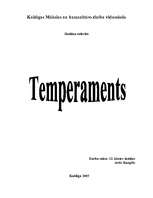 Referāts 'Temperaments', 1.