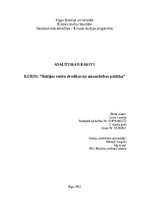 Eseja 'Baltijas valstu drošība pēc Krievijas federācijas agresijas Ukrainā 2022. gadā: ', 1.