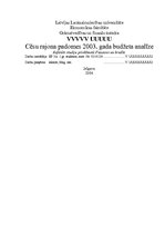 Referāts 'Cēsu rajona padomes 2003.gada budžeta analīze', 1.