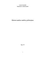 Referāts 'Klasteru analīzes pielietojums', 1.