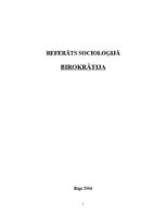 Referāts 'Birokrātija', 1.