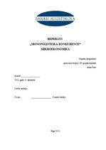 Referāts 'Monopolistiskā konkurence', 1.