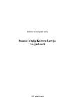Konspekts 'Sinhronā hronoloģiskā tabula - Pasaule-Vācija-Kultūra-Latvija 16.gadsimtā', 1.