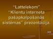 Prezentācija 'Lattelekom.net', 1.