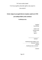 Referāts 'Darba ražīguma paaugstināšanas iespējas uzņēmuma "TDG" pārvaldītajā "ADM Londis"', 1.