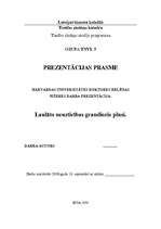 Eseja 'Laulāto neuzticības grandiozie plusi', 1.