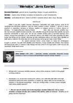 Konspekts 'Jāņa Ezeriņa noveles "Mērkaķis" recenzija', 1.