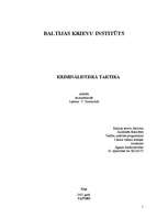 Referāts 'Kriminālistiskā taktika', 1.