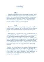 Konspekts 'Fencing', 1.