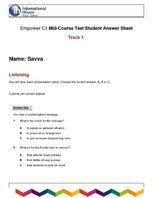 Paraugs 'Empower C1 Mid Course Test Answer Sheet', 1.