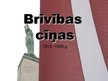 Prezentācija 'Brīvības cīņas', 1.