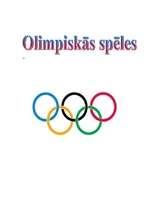 Referāts 'Olimpiskās spēles', 1.