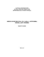 Referāts 'Krīzes komunikācija: 2001.gada 11.septembra terora aktu piemērs', 1.
