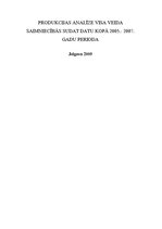 Referāts 'Produkcijas analīze visa veida saimniecībās SUDAT datu kopā periodā no 2005. līd', 1.