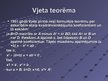 Prezentācija 'Vjeta teorēma', 6.