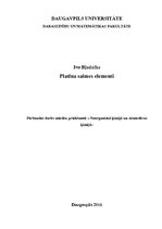 Konspekts 'Platīna saimes elementi', 1.