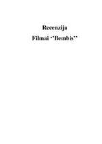 Eseja 'Recenzija par filmu "Bembis"', 1.