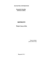 Konspekts 'Šekspīra lugu poētika', 1.