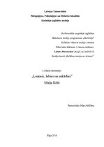 Eseja 'Maija Kūle "Ļaunais, labais un nekādais"', 1.