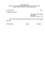 Paraugs 'Lietvedības pamati', 8.