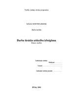 Referāts 'Darba tiesisko attiecību izbeigšana', 1.