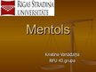 Prezentācija 'Mentols', 1.