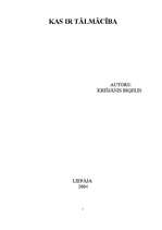 Konspekts 'Tālmācība', 1.