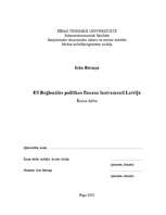 Referāts 'ES reģionālās politikas finanšu instrumenti Latvijā', 1.
