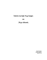 Konspekts 'Teātris Latvijā 19.gadsimta beigās un 20.gadsimta sākumā', 1.